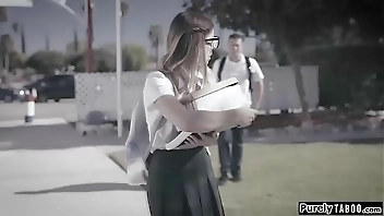 Nerdy teen take sexual r. on bullies n is fucked rough